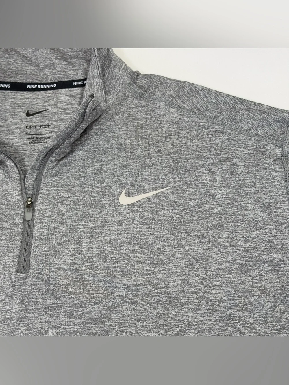 Nike Running Dri-FIT Element 1/2 Zip Top Women's 1X Grey Heather AO8125-036